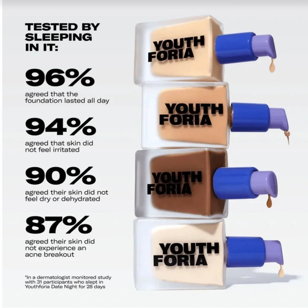 YOUTHFORIA DATE NIGHT SKIN FOUNDATION SHADE 110